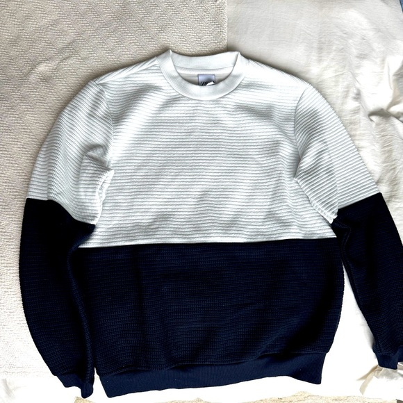 White navy heavy Zara men’s sweater - Picture 1 of 1